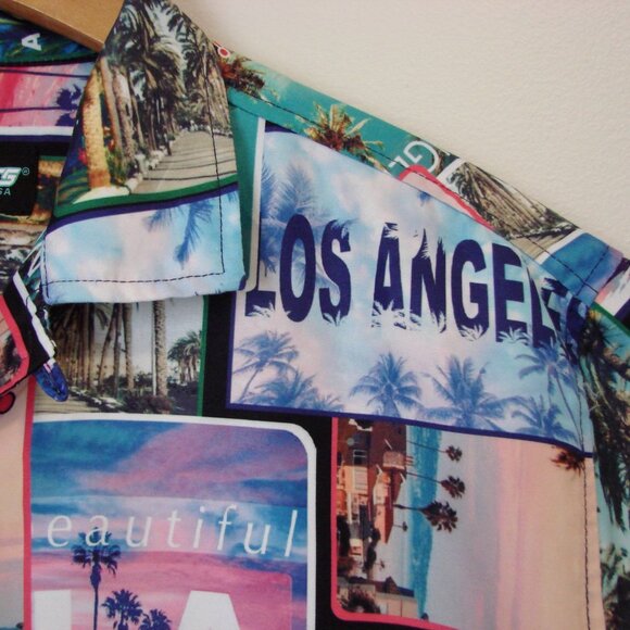 Boardsports Graphic Shirt Los Angeles California Hawaiian Palm Trees NEW NWT - Picture 4 of 12